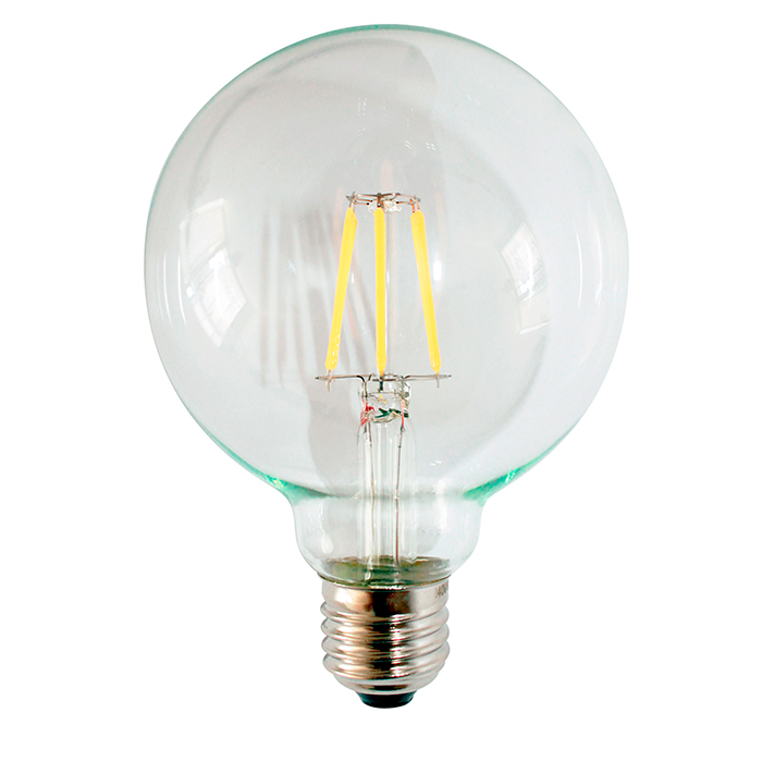 Ampolletas filamento LED, Ampolleta globo,ampolleta LED, ampolleta globo, Lamparas Insular -4W