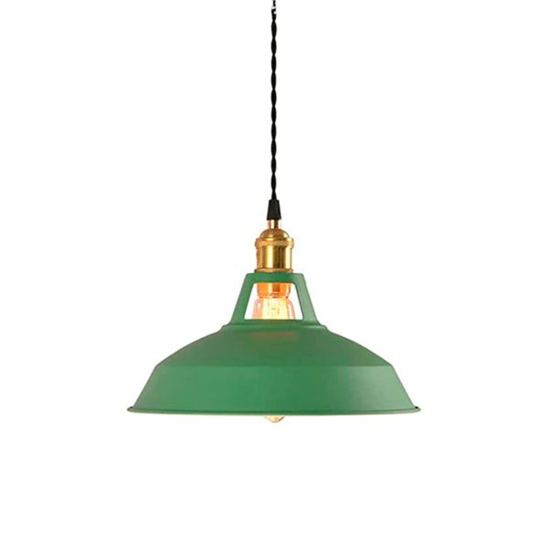 Lámpara colgante color verde con dorado, lámpara de comedor, lámpara de living, lámpara de cocina, Lámpara de estilo vintage, Lámpara para casa clásica